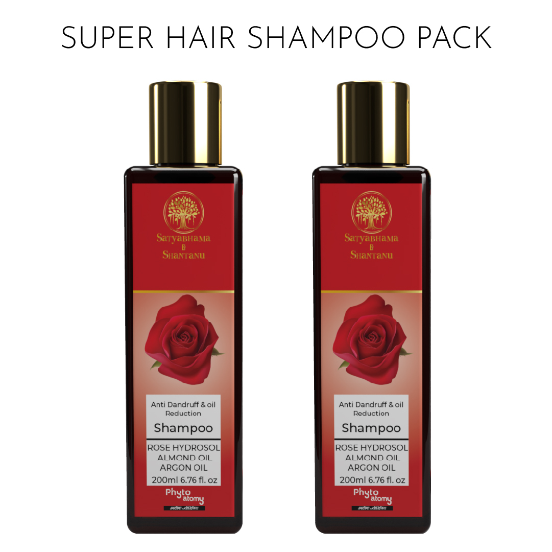 Pack of Two Rose Hydrosol Shampoo (200 ml)